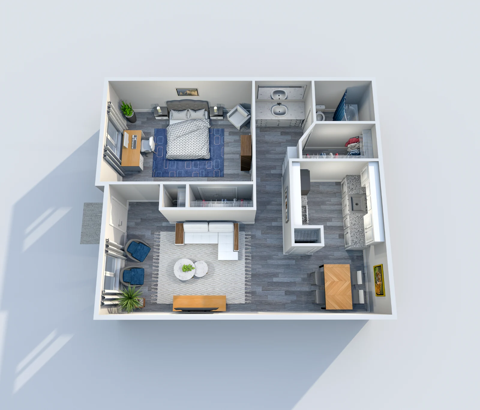 Marina Club — floor plan, Plan A5 · 1 bed · 1 bath · 800 sq ft